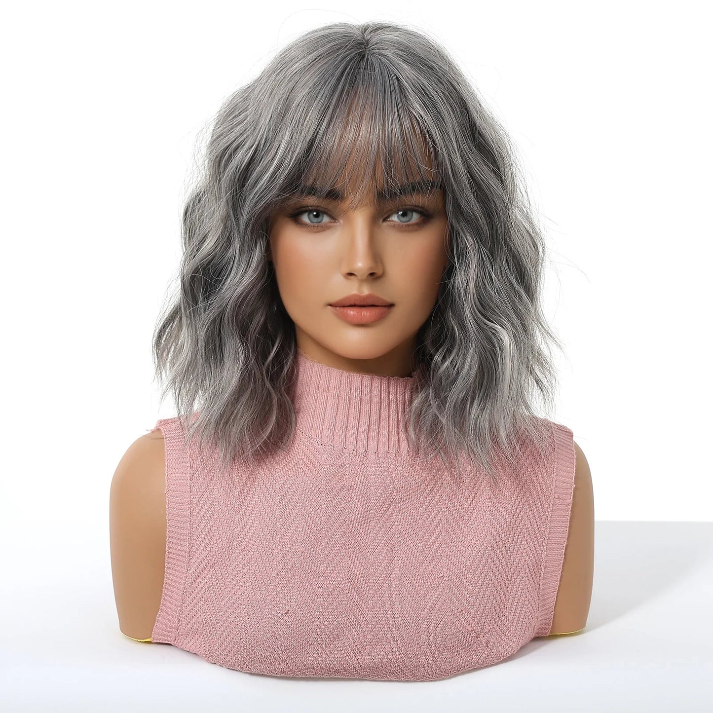 Short Wavy Bob Wig