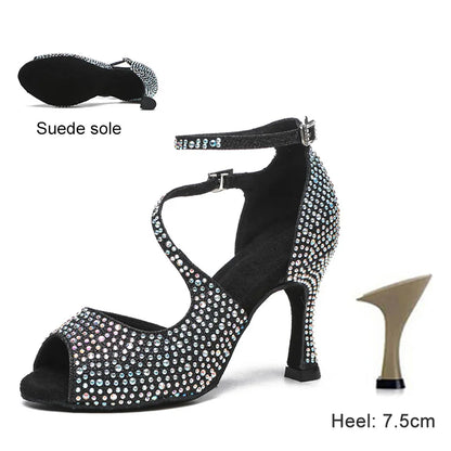 Rhinestone Latin Dance Shoes