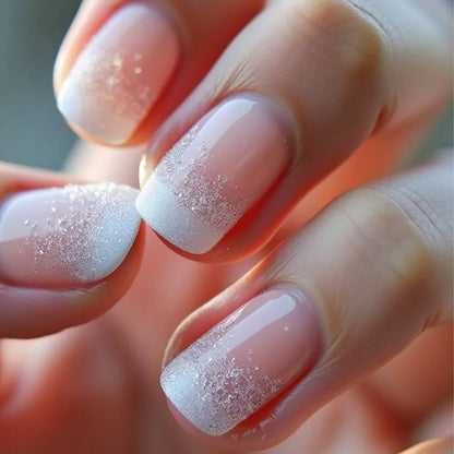 Glitter Coffin Press On Nails