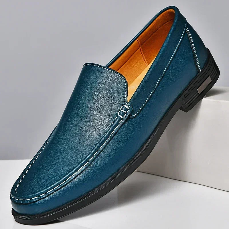 Leather Slip On Shoes Style