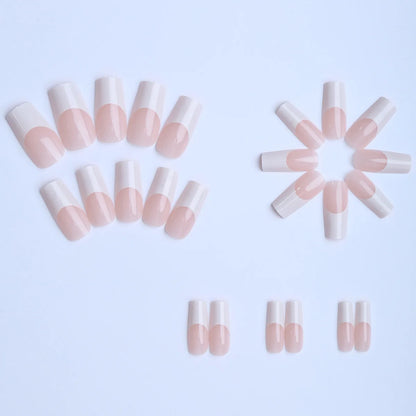 Glossy French Press On Nails