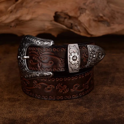 Embossed Cowboy Belt