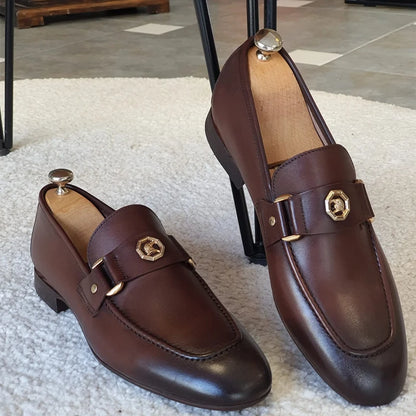 Black PU Slip-on Loafers