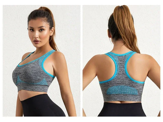 Patchwork Y-Strap Push-Up Bra