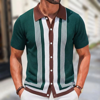 Casual Knit Polo Shirt