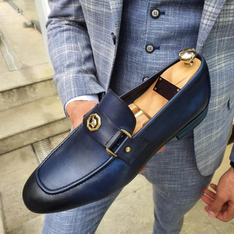 Black PU Slip-on Loafers