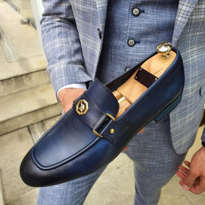 Black PU Slip-on Loafers