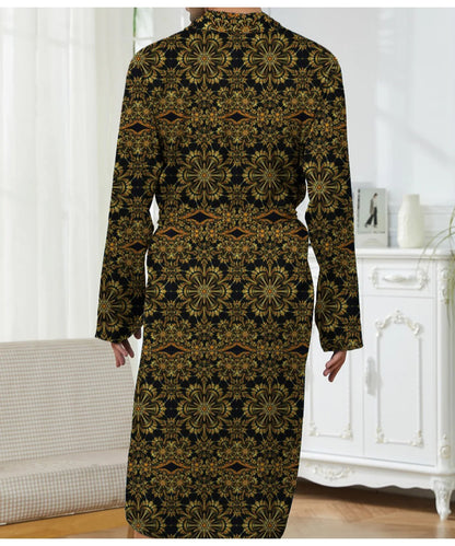 3D Lion Print Bathrobe
