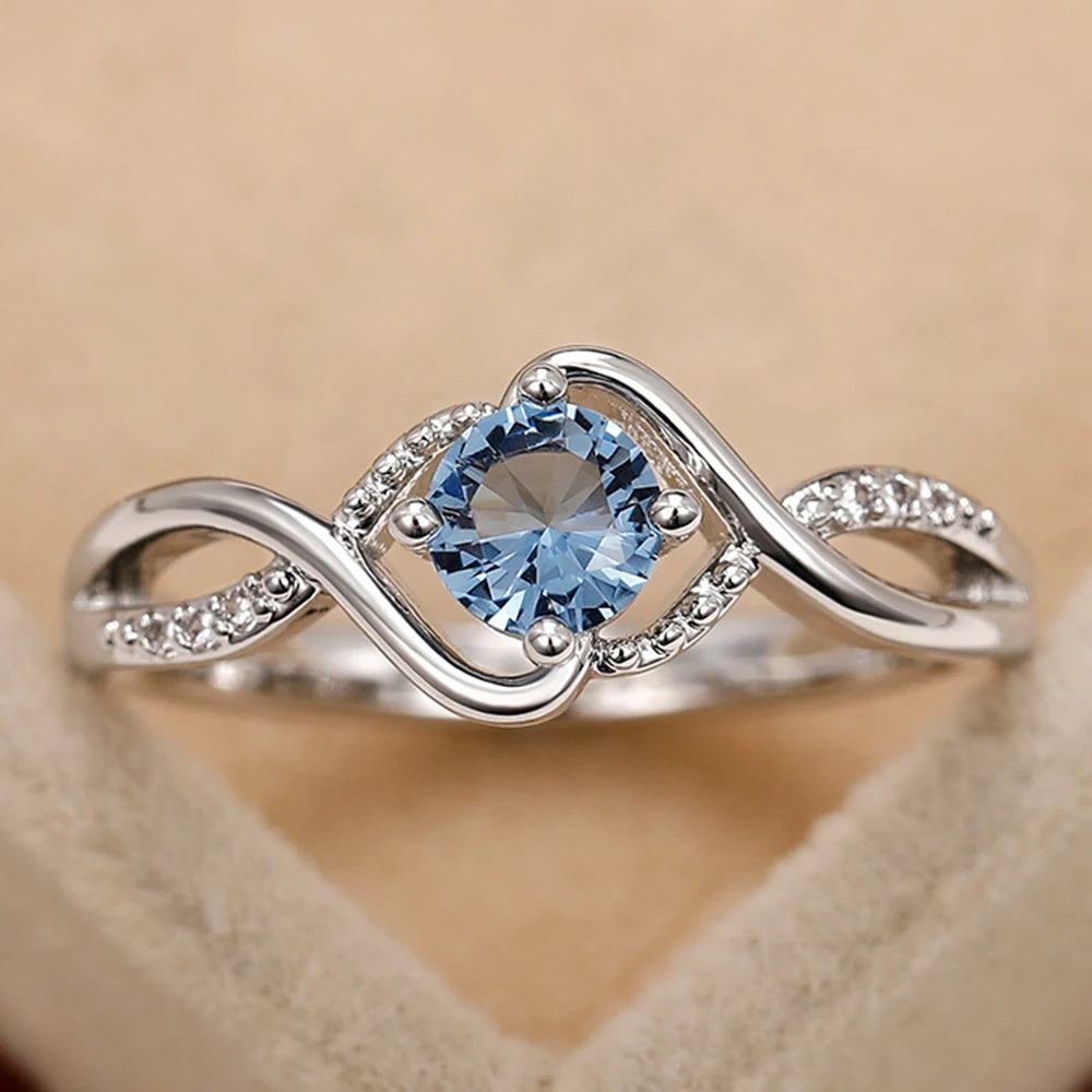 Geometric Zircon Wedding Band