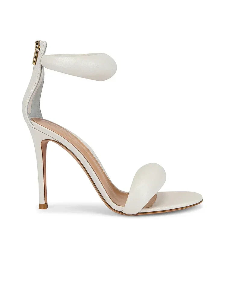 Gold Slim Heel Sandals