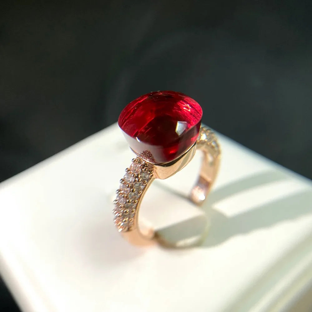 Candy Zircon Crystal Ring