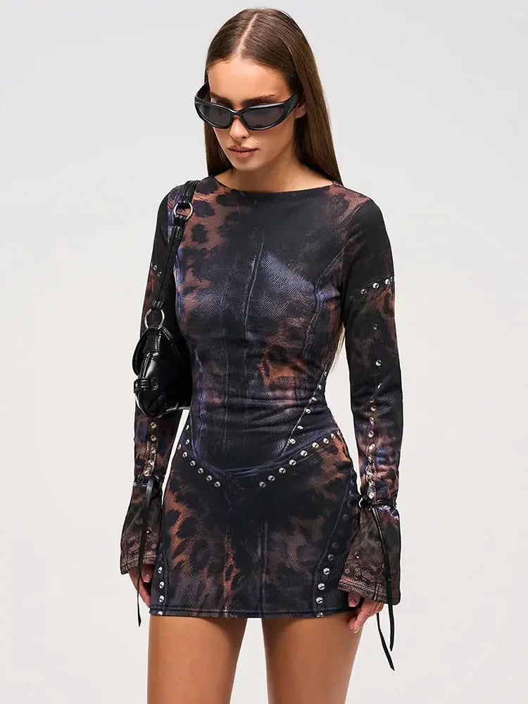Vintage Bodycon Mini Dress