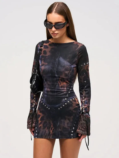 Vintage Bodycon Mini Dress
