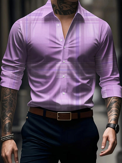 Printed Casual Stretch Shirt