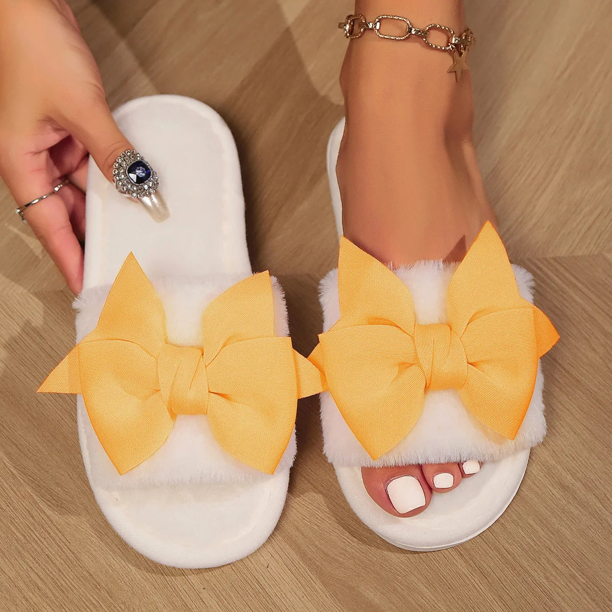 Women Butterfly Winter Slippers