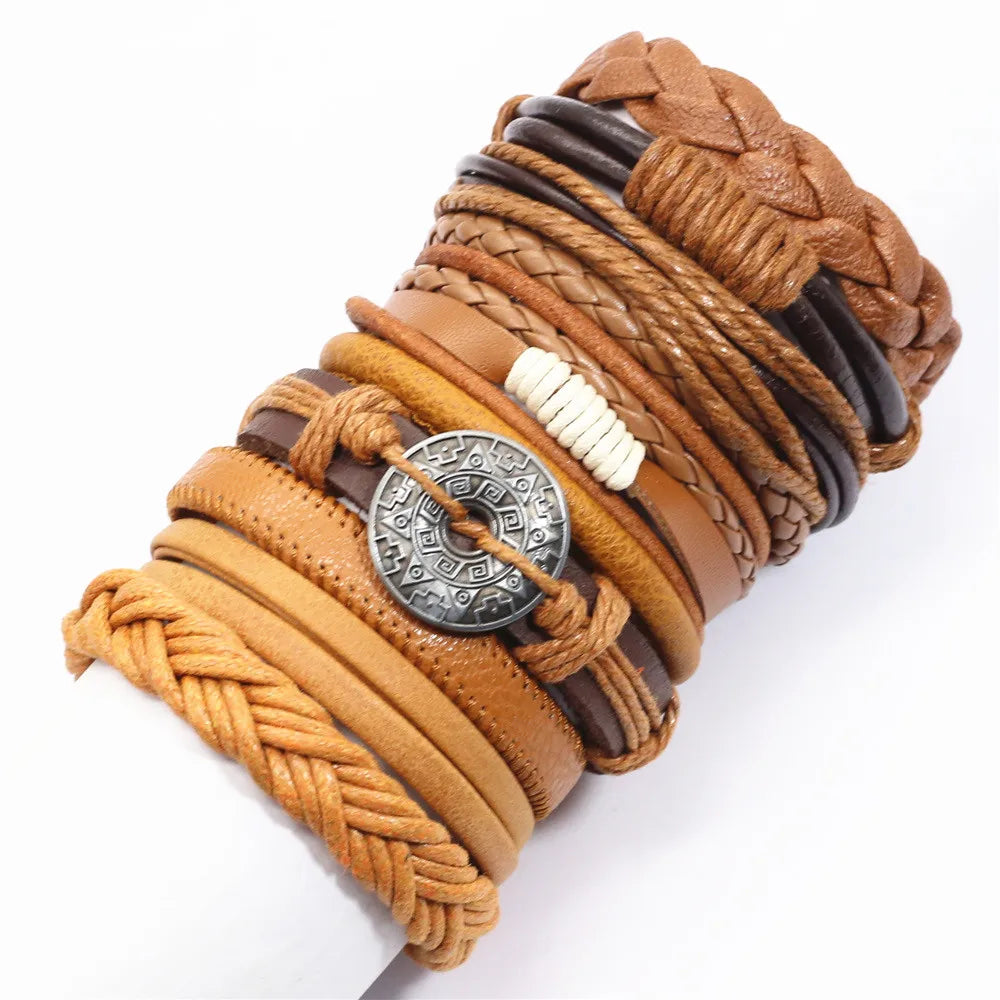 Leather Wrap Rope Bracelet