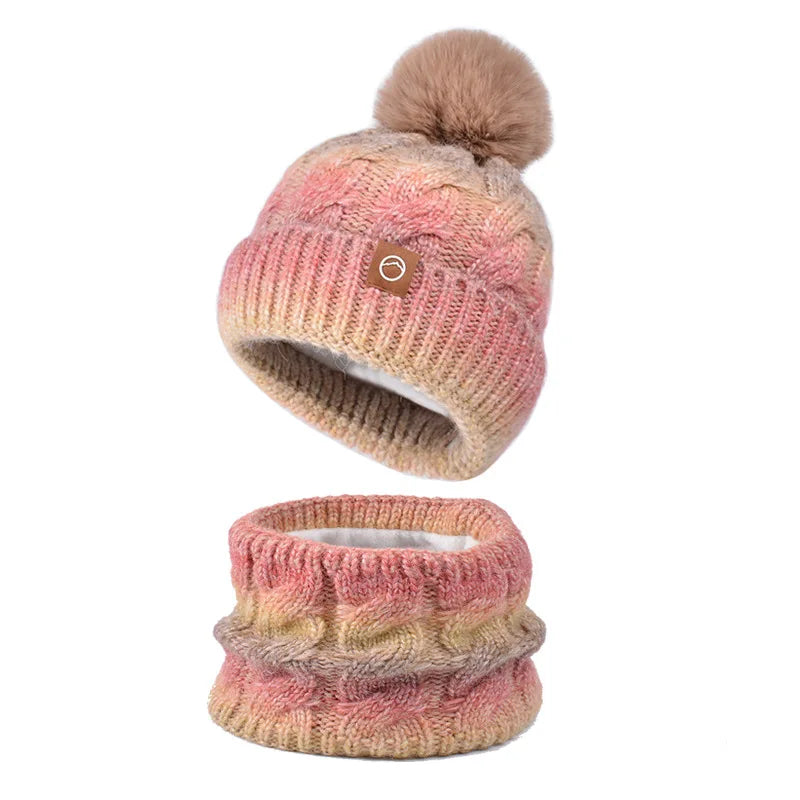 Knit Hat and Scarf Set