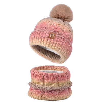 Knit Hat and Scarf Set