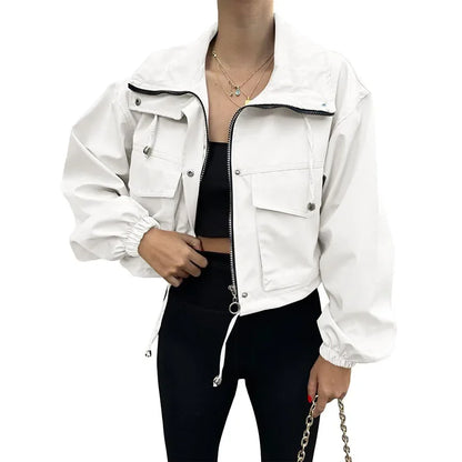 Drawstring Zip Jacket