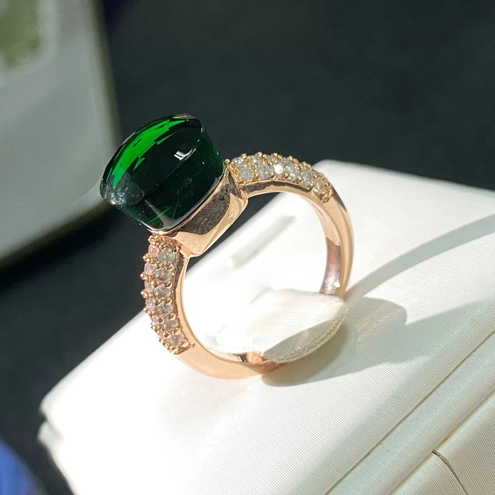 Candy Zircon Crystal Ring