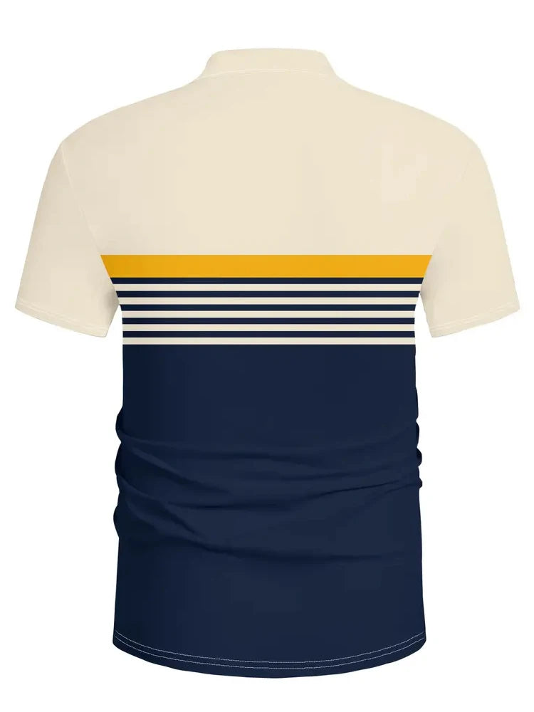 Casual Printed Polo Shirt