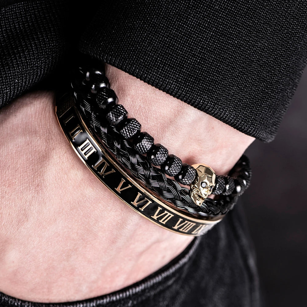 Trendy Skeleton Bead Bracelet