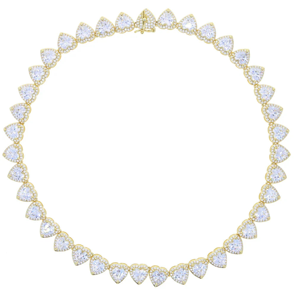 Heart CZ Choker