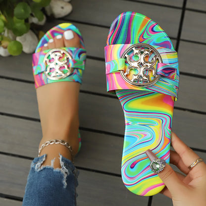 Shallow PU Summer Slippers