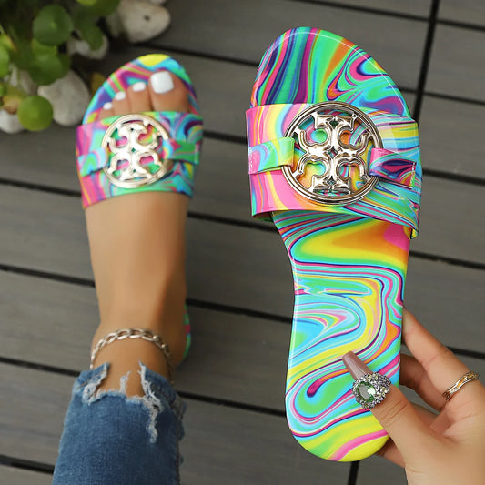 Shallow PU Summer Slippers