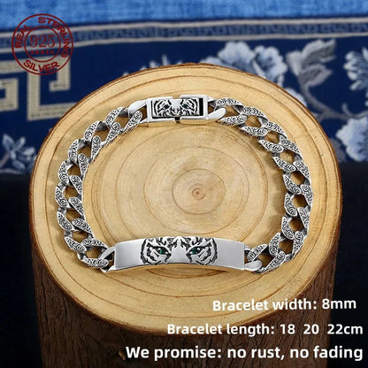 Sterling Silver Rock Bangle