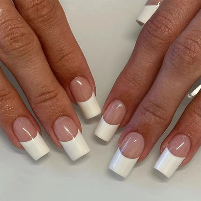 Glossy French Press On Nails