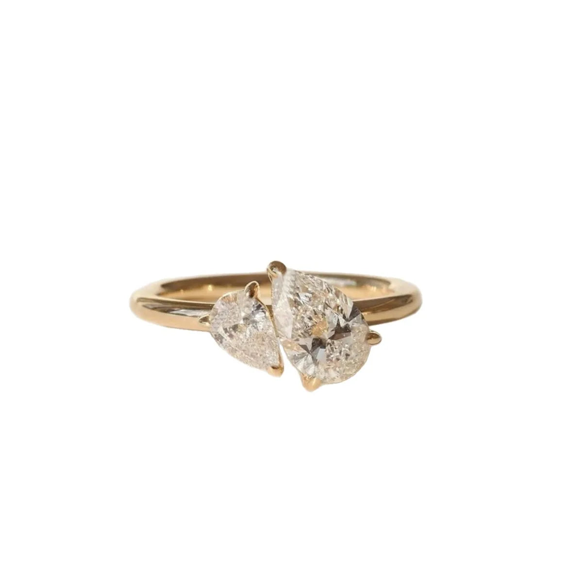 Water Drop Zircon Silver Ring
