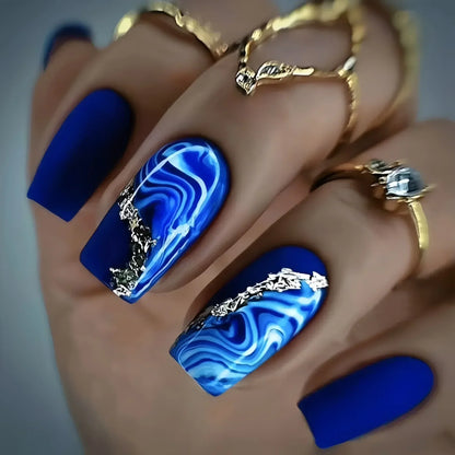 Glitter Coffin Press On Nails