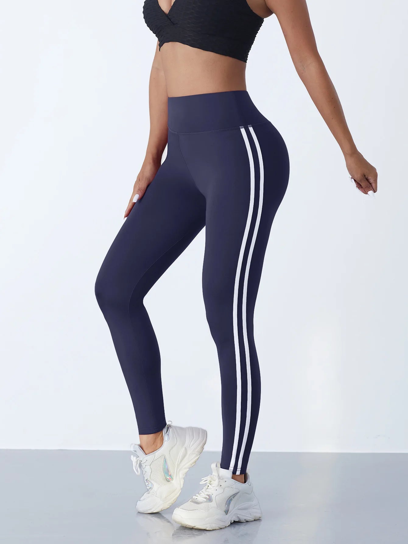 Side-Stripe Tummy Control Leggings