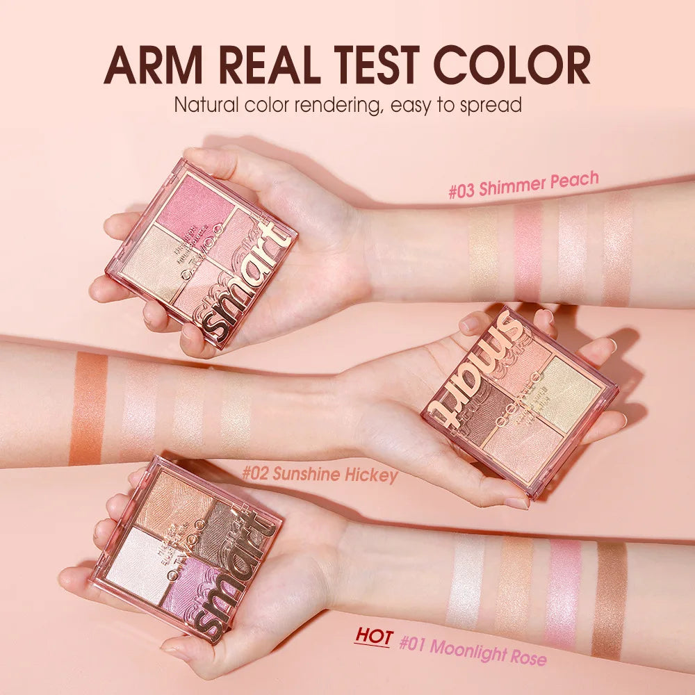 4 Color Blush Palette