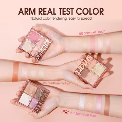 4 Color Blush Palette