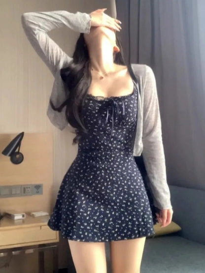 Floral Strappy Mini Dress