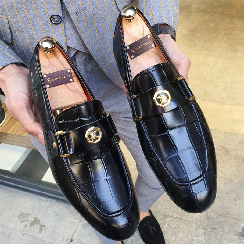 Black PU Slip-on Loafers