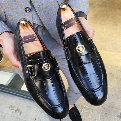 Black PU Slip-on Loafers
