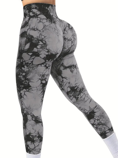 Tie-Dye Seamless Butt-Lift Leggings