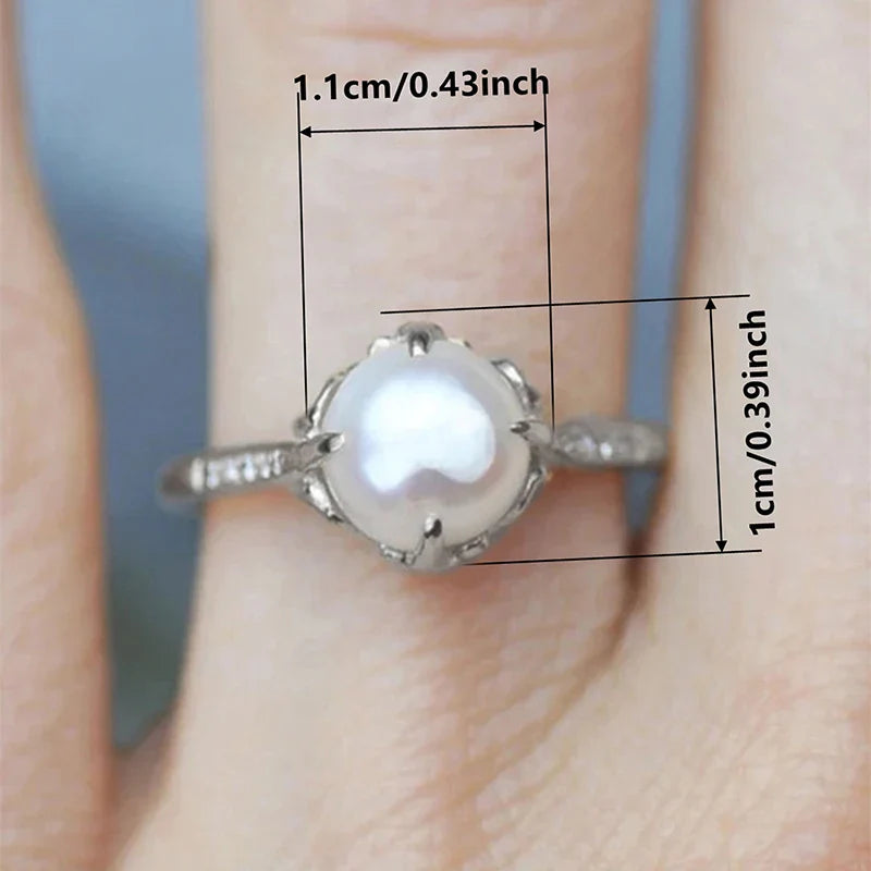 Pearl Zirconia Ring
