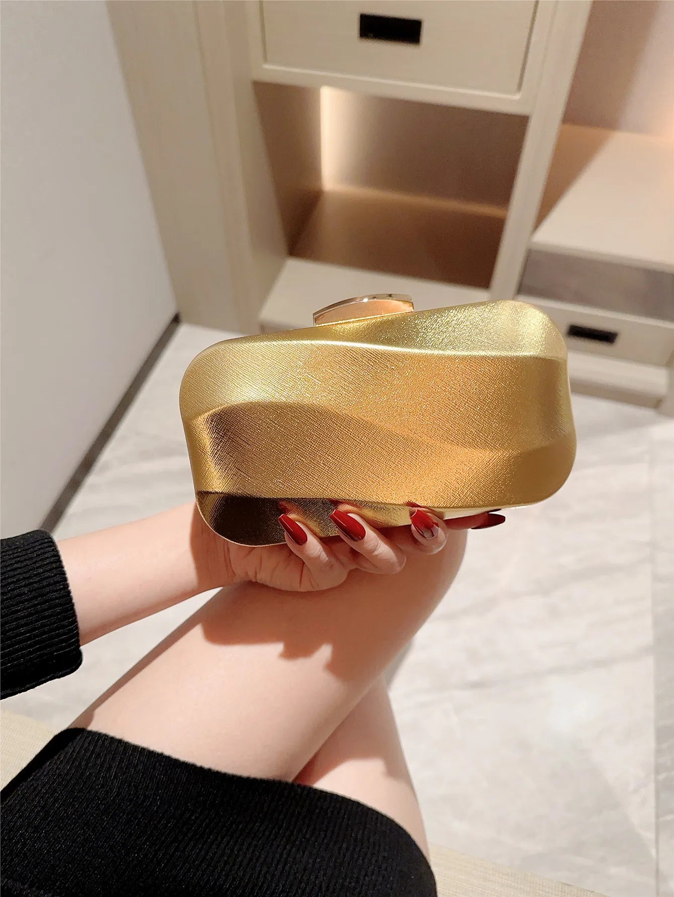 High-End Square Box Evening Clutch