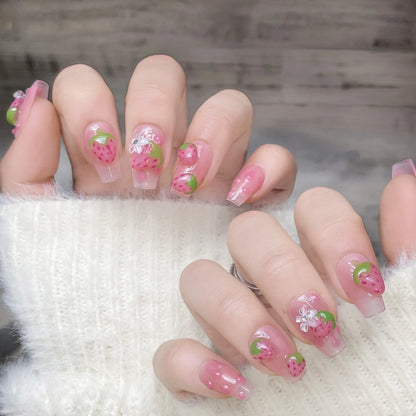 Red Resin Press Nail Set