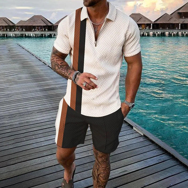 3D Print Polo Zip Tracksuit Set