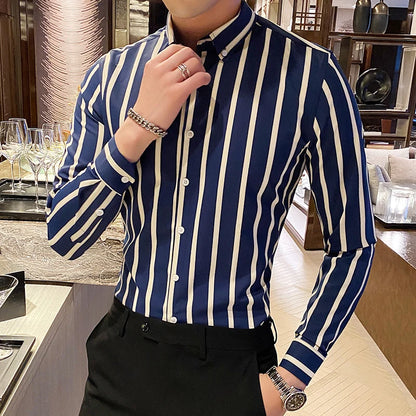 Striped Wedding Dress Shirt