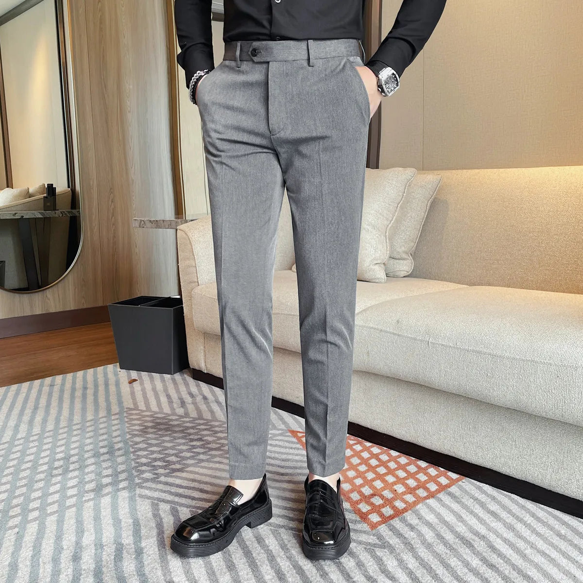 Slim Fit Formal Suit Trousers
