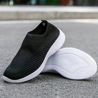 Solid Color Woven Sneakers