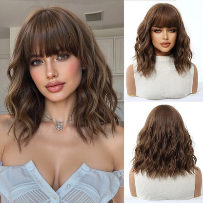 Short Wavy Bob Wig