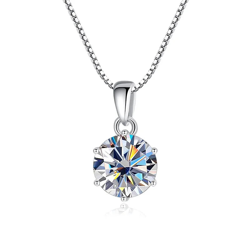Moissanite Pendant Necklace