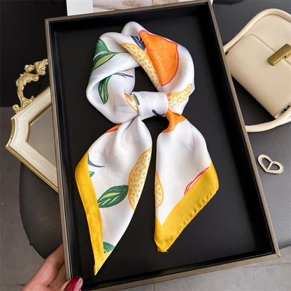 Fruit Print Korean Square Scarf
